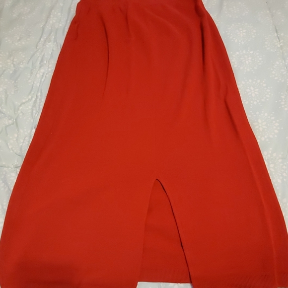 Karen Lessly red sweater skirt size XL - Picture 2 of 3